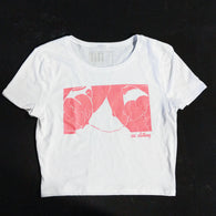 LEWD :: HEARTS CROP TOP [ GRAPEFRUIT ]